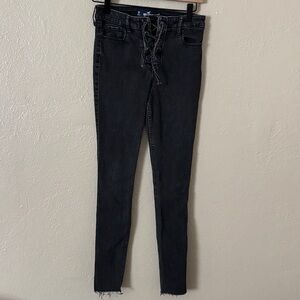 Hollister Women’s High-Waist Super Skinny Women's Jeans, 1R W25 L 30 Black